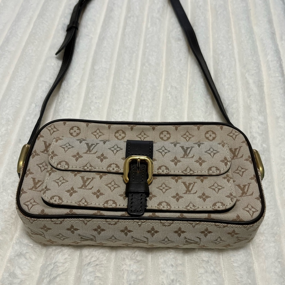 Louis Vuitton Beige and Brown Monogram Shoulder Bag